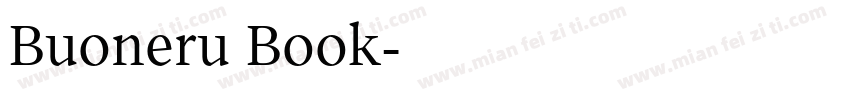 Buoneru Book字体转换